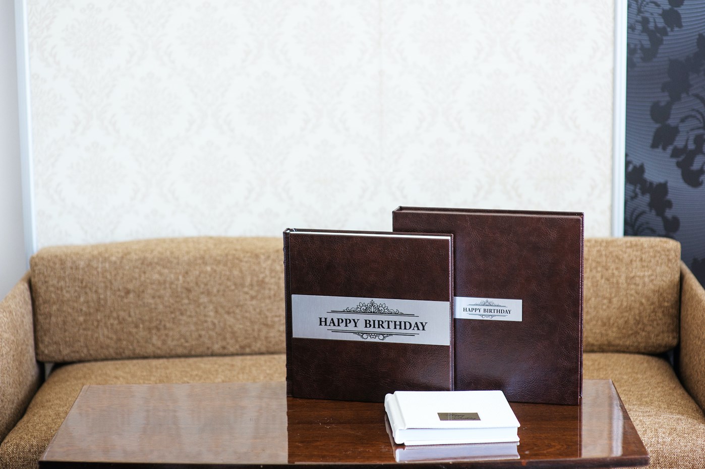 fotoboek cover met inscriptie