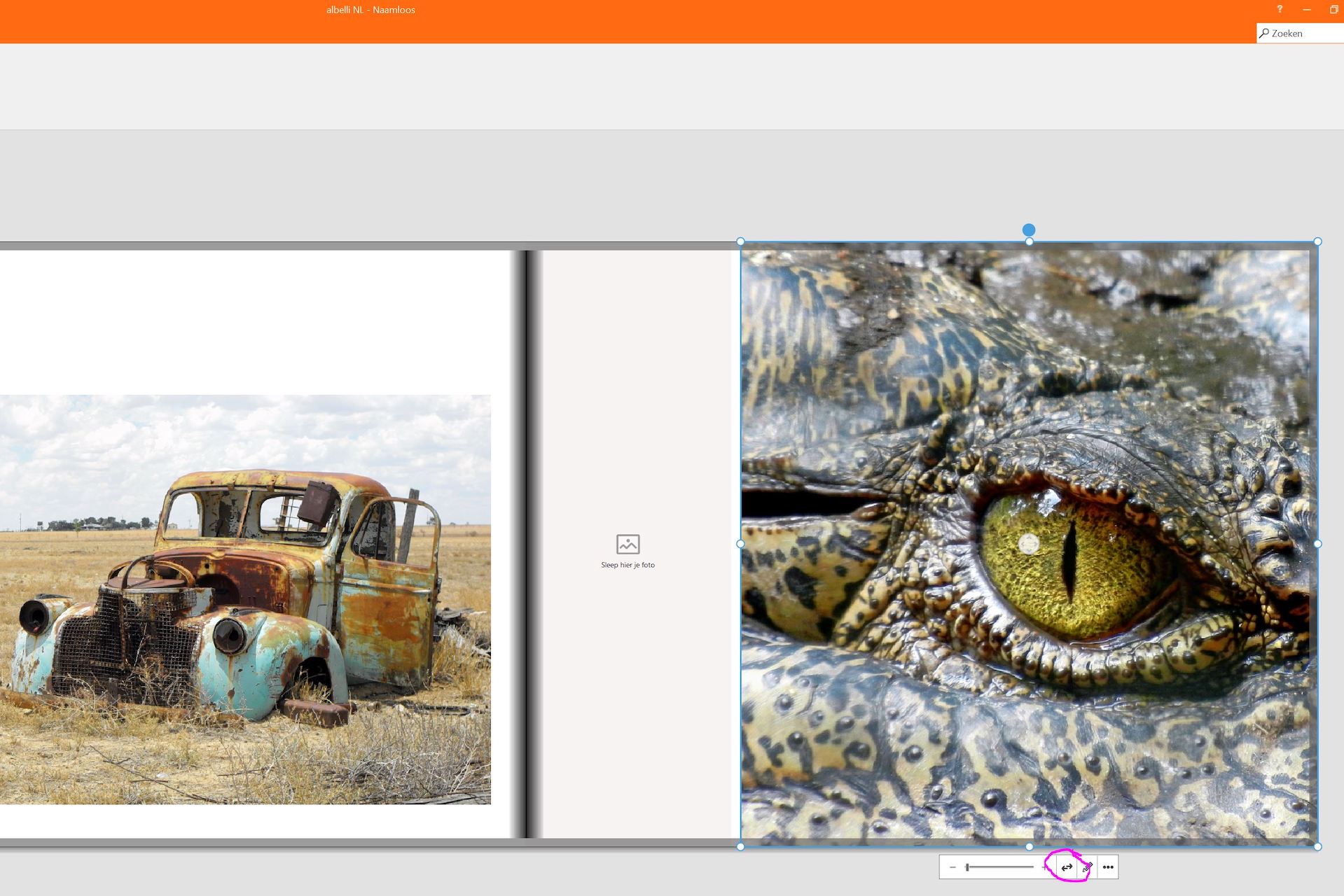 foto wisselen van plek